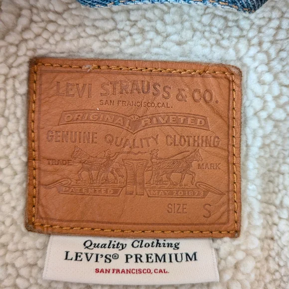 Levi's Denim Sherpa Jacket - Picture 4 of 4